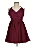 TOBI 100% Polyester Hearts Burgundy Cocktail Dress Size S - photo 1
