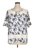 Siren Lily Ivory Short Sleeve Blouse Size 1X - photo 1