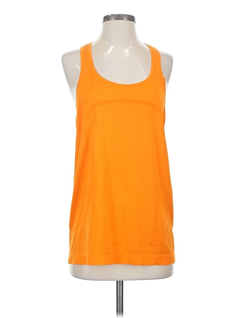 Pre-owned Lululemon Athletica Active Tank Top In Orange
