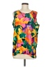 Compagnie Internationale Express Orange Sleeveless Blouse Size M - photo 1
