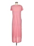Unbranded Solid Pink Casual Dress Size M - photo 2