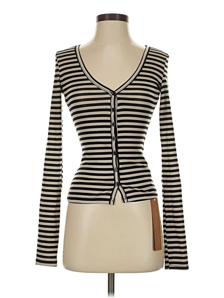 Assorted Brands Long Sleeve Top Black Sweetheart Neckline Tops