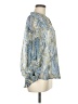 Vince Camuto Paisley Blue Long Sleeve Blouse Size M - photo 4