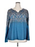 NORACORA Blue Long Sleeve Blouse Size XXL - photo 1