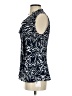 DKNY 100% Polyester Blue Sleeveless Blouse Size S - photo 5