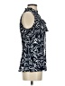 DKNY 100% Polyester Blue Sleeveless Blouse Size S - photo 4