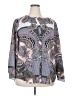 Talbots Paisley Gray Long Sleeve Blouse Size 2X - photo 1