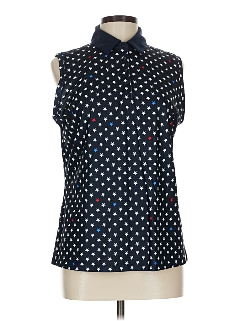 Pre-owned Lady Hagen Sleeveless Blouse In Blue