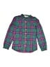 Boden 100% Cotton Plaid Green Long Sleeve Button-Down Shirt Size 2 - photo 1