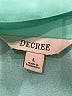 Decree 100% Polyester Color Block Green Long Sleeve Blouse Size L - photo 7
