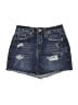 YMI 100% Cotton Blue Denim Shorts Size 26 waist - photo 1