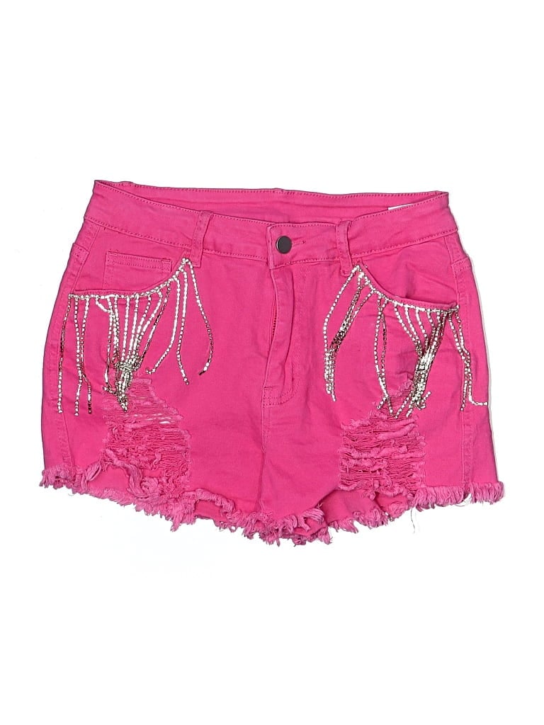 Pre-owned Jeans Shorts In Pink