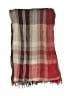 Unbranded Plaid Burgundy Red Scarf One size - photo 2