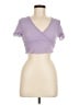 Shein Purple Short Sleeve Top Size M - photo 1