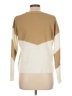 Unbranded 100% Polyester Color Block Tan Ivory Pullover Sweater Size L - photo 2