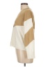 Unbranded 100% Polyester Color Block Tan Ivory Pullover Sweater Size L - photo 5