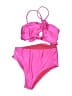 Assorted Brands Solid Pink One Piece Swimsuit Size P (petite) - photo 1