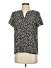 Chico's Black Short Sleeve Henley Size Sm (0.5) - photo 1