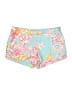 Lilly Pulitzer 100% Cotton Floral Teal Shorts Size 00 - photo 1
