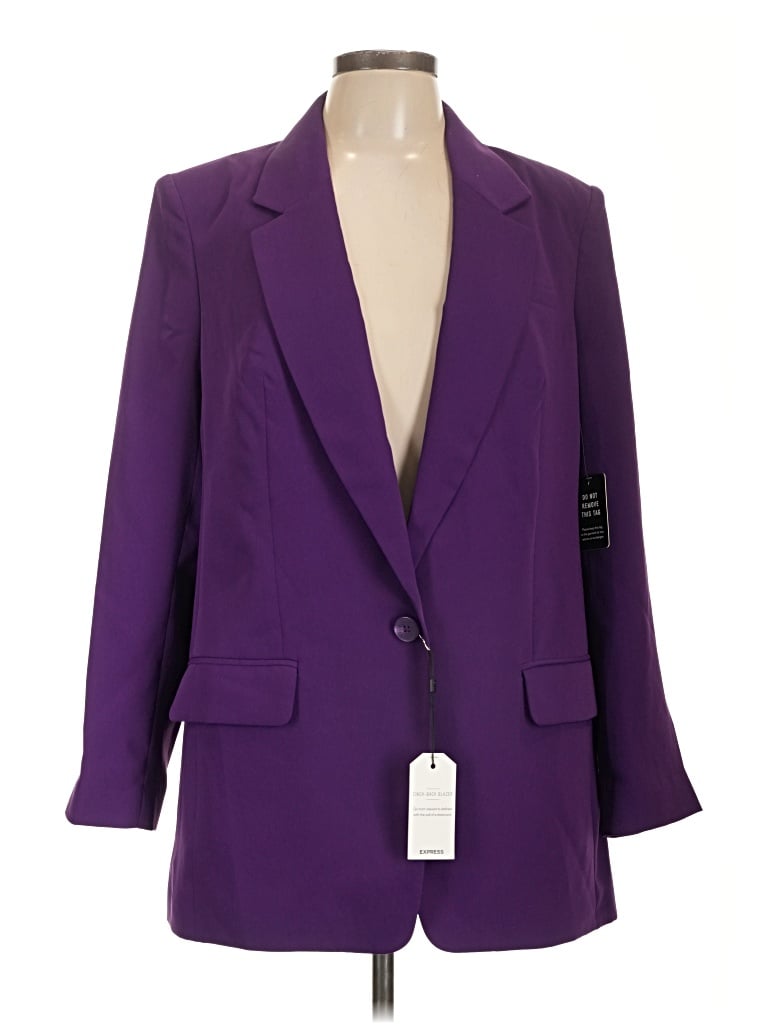 Express Blazer Jacket In Purple