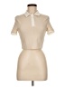 Shein Ivory Short Sleeve Turtleneck Size 6 - photo 1