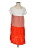 Unbranded Color Block Orange Casual Dress Size S - photo 1