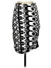 Renee C. Graphic Silver Black Casual Skirt Size S - photo 1