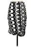 Renee C. Graphic Silver Black Casual Skirt Size S - photo 2