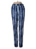Dizzy Lizzy 100% Polyester Tie-dye Blue Casual Pants Size S - photo 2