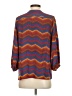 Bianca Coletti Chevron-herringbone Orange 3/4 Sleeve Blouse Size S - photo 2