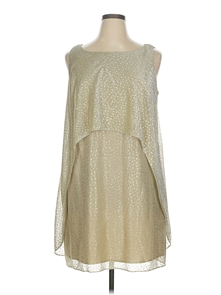 Pre-owned Slny Cocktail Dress In Gold