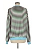 Unbranded Stripes Teal Pullover Sweater Size M - photo 2