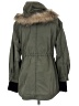 Halogen 100% Cotton Green Coat Size S - photo 2