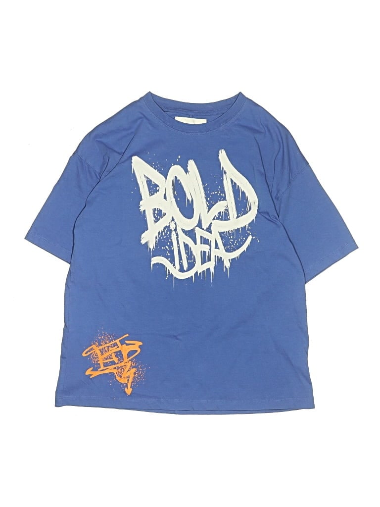 Pre-owned Zara Kids' 3/4 Sleeve T-shirt In Blue