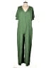 SKFK 100% Viscose Solid Green Jumpsuit Size 8 - photo 1
