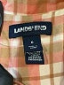 Lands' End 100% Baumwolle Plaid Orange Long Sleeve Button-Down Shirt Size 6 - photo 7
