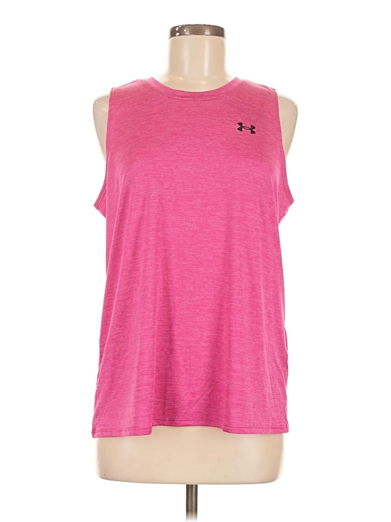 Pre-owned Under Armour Sleeveless T-shirt In Pink