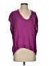 Cali Dreaming Purple Short Sleeve Top Size S - photo 1
