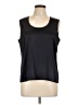 St. John Black Sleeveless Blouse Size 12 - photo 1