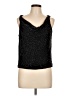 Carmen Marc Valvo 100% Polyester Black Sleeveless Top Size 12 - photo 1