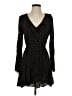 Express 100% Rayon Polka Dots Black Casual Dress Size S - photo 1