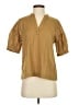 Everlane 100% Cotton Tan Short Sleeve Blouse Size 0 - photo 1