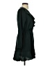 Express 100% Polyester Solid Black Casual Dress Size S - photo 4
