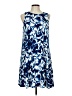 Anne Klein Print Blue White Casual Dress Size 10 - photo 1
