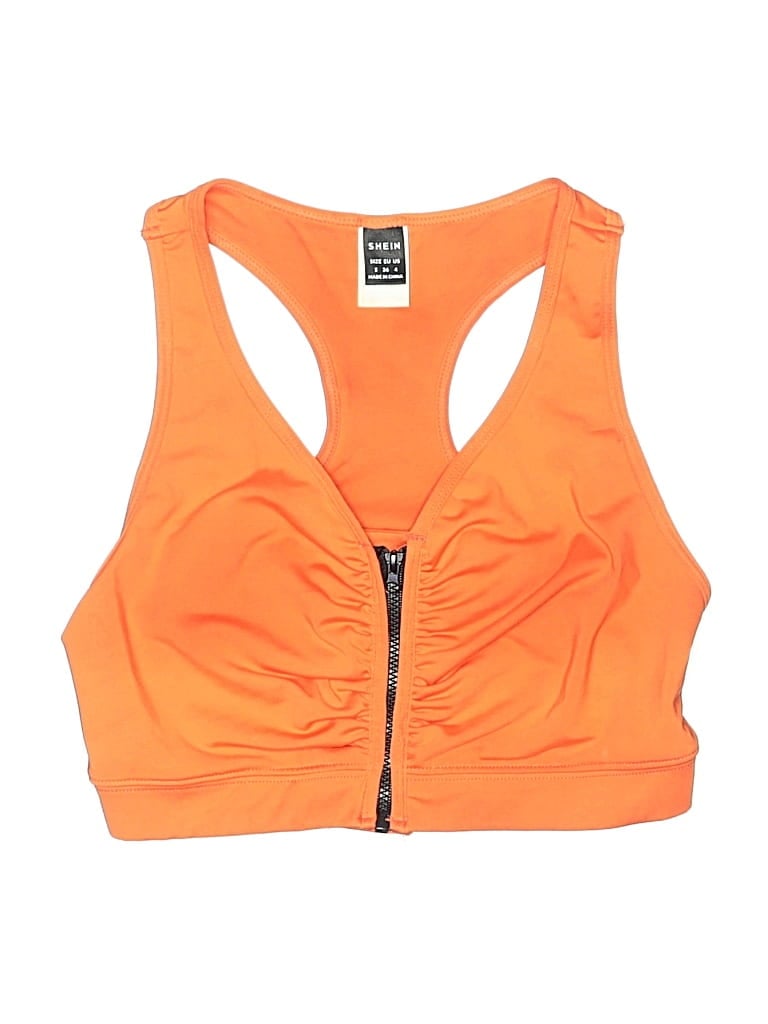 Pre-owned Shein Swimsuit Top Orange Swimwear