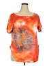 Unbranded Tie-dye Orange Short Sleeve T-Shirt Size 3X - photo 1