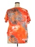 Unbranded Tie-dye Orange Short Sleeve T-Shirt Size 3X - photo 2