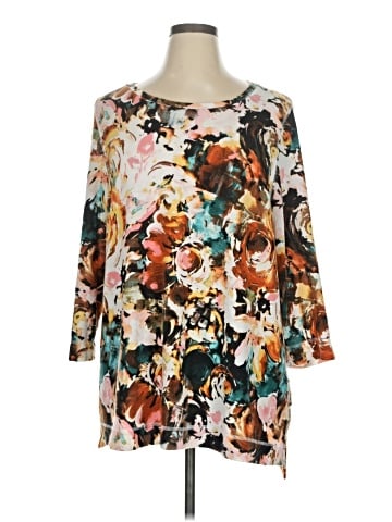 Sharagano 3/4 Sleeve Blouse (view 1)