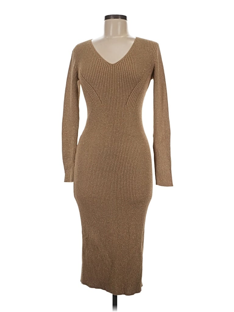 Pre-owned Michael Michael Kors Cardigan Sweater In Tan