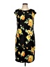 Chico's Print Black Casual Dress Size Lg (2) - photo 1
